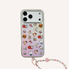 Gilded gradient chain Kitty phone case