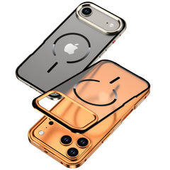 Metal frame magnetic buckle protective case for Apple phones