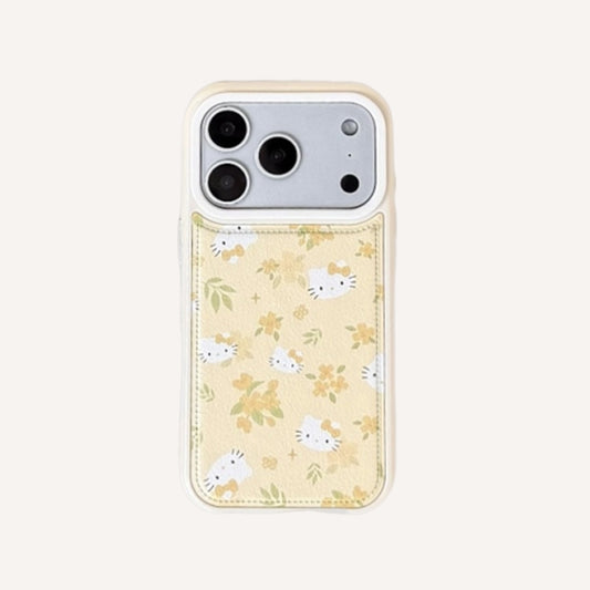 Bubble-patterned Osmanthus Kitty head phone case