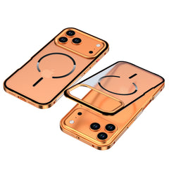 Metal frame magnetic buckle protective case for Apple phones