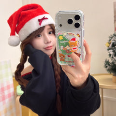 Rilakkuma Christmas Magnetic Round Edge Airbag Phone Case