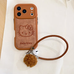 3D Kitty Head Embroidered Phone Case