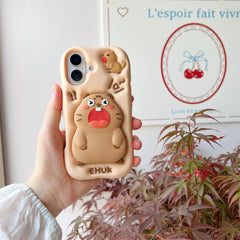 Fun Woodchuck Silicone Phone Case with Stand