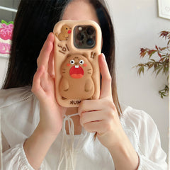 Fun Woodchuck Silicone Phone Case with Stand