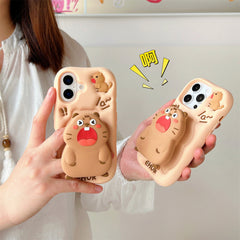 Fun Woodchuck Silicone Phone Case with Stand