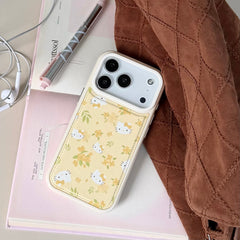 Bubble-patterned Osmanthus Kitty head phone case