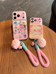 Glitter Sanrio KT Party Restaurant Large Window Phone Case