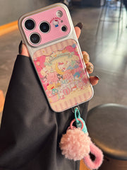 Glitter Sanrio KT Party Restaurant Large Window Phone Case