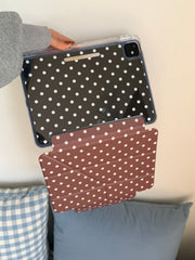 Six-color polka dot iPad case