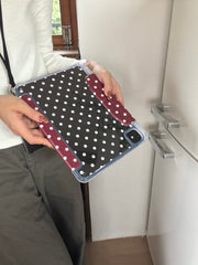 Six-color polka dot iPad case