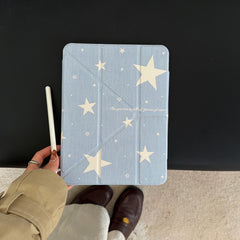 Denim Blue Star iPad Case