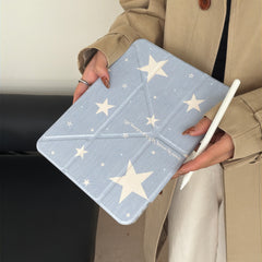 Denim Blue Star iPad Case