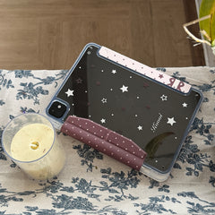 Foundation Heart-Edge Polka Dot Star iPad Protective Case