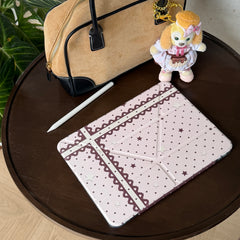 Foundation Heart-Edge Polka Dot Star iPad Protective Case