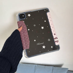 Foundation Heart-Edge Polka Dot Star iPad Protective Case