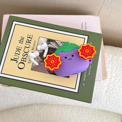 Purple eggplant AirPods earphone protective case
