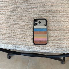 Unique color striped star iPhone case for iPhone 17