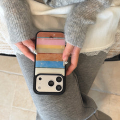 Unique color striped star iPhone case for iPhone 17