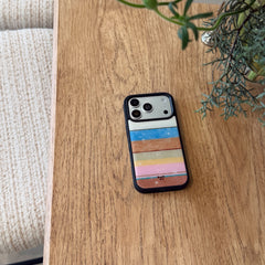 Unique color striped star iPhone case for iPhone 17