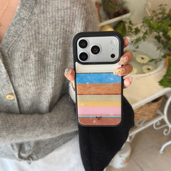 Unique color striped star iPhone case for iPhone 17