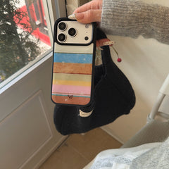 Unique color striped star iPhone case for iPhone 17
