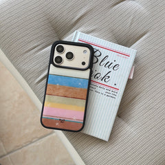 Unique color striped star iPhone case for iPhone 17