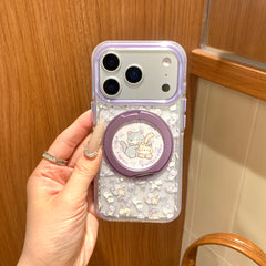 Cute Coquette Bow & Kitten Phone Case for iPhone 17 16 15 14 13 Pro Max | 360 Air Cushion Shockproof Protective Cover