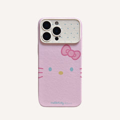 Hello Kitty emoji phone case with large window