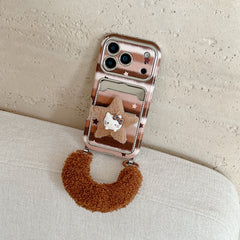 Star Kitty electroplated large window phone case