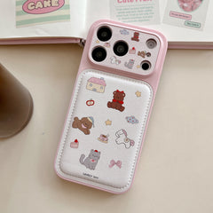 Cartoon House & Little Animals Phone Case for iPhone 13-17 Pro Max