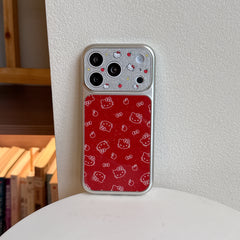 Kitty red Apple phone case