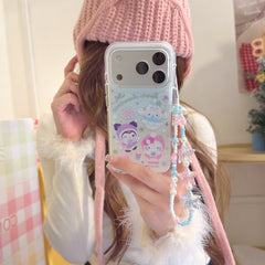 Winter Silver Snowflake Sanrio Gold-Plated Phone Case