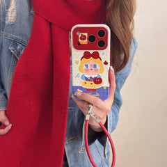 Red Apple Snow White Crying Baby Large Window Phone Case