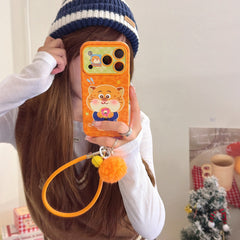 Police officer Leopard eating a donut phone case