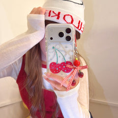 Colorful Star and Cherry Apple Phone Case for iPhone 17