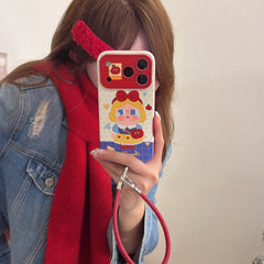 Red Apple Snow White Crying Baby Large Window Phone Case