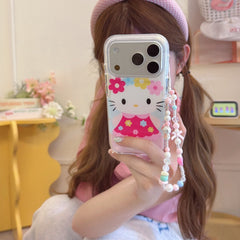 Aesthetic Flower Fairy Kitty iPhone Case | Romantic Garden Style