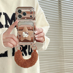 Star Kitty electroplated large window phone case