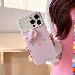 Hello Kitty emoji phone case with large window