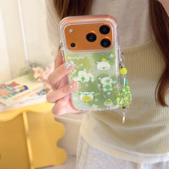 Urban Graffiti Bear & Clover iPhone Case | Street Art Aesthetic
