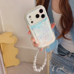 Sparkling Fireworks Textured Leather Phone Case for iPhone 17 Pro