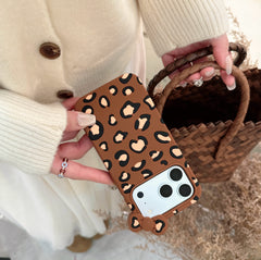 Kitty Leopard Print Silicone Phone Case