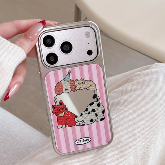 Aesthetic Animal Curly Border Case: Shockproof Wavy Frame Series for iPhone 13-17 Series | Kawaii Tech Accessory