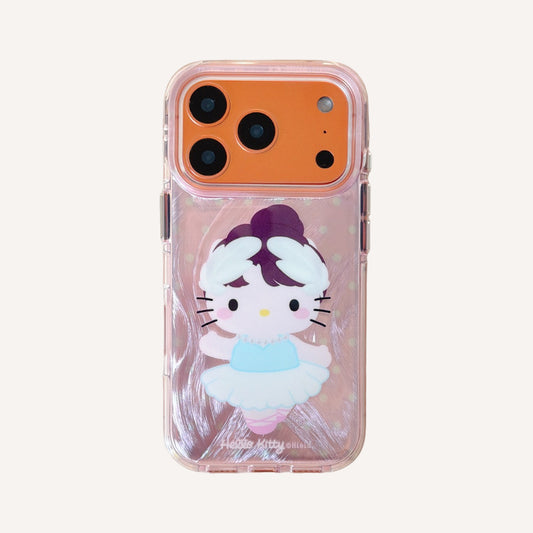 Ballet Kitty Round Edge Airbag Double-Sided Phone Case