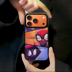 Spider-Man Puffer Phone Case for iPhone 13-17 Pro Max