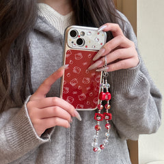 Kitty red Apple phone case