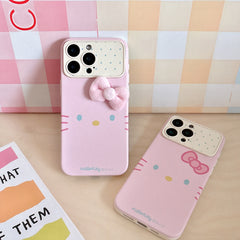 Hello Kitty emoji phone case with large window