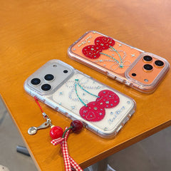 Colorful Star and Cherry Apple Phone Case for iPhone 17