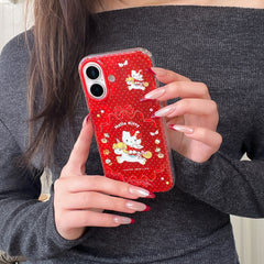 Unicorn Bow Hello Kitty Phone Case for iPhone 13-17 Pro Max