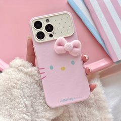 Hello Kitty emoji phone case with large window